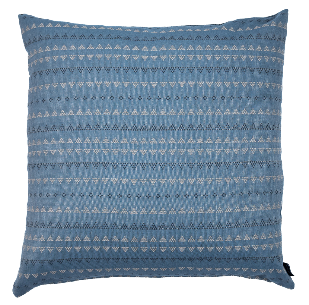 Indigo/Gray Pillow Cover & Insert