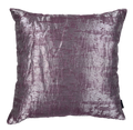 Plum/Silver Metallic Waves Pillow Cover & Insert