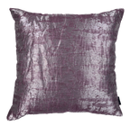 Plum/Silver Metallic Waves Pillow Cover & Insert